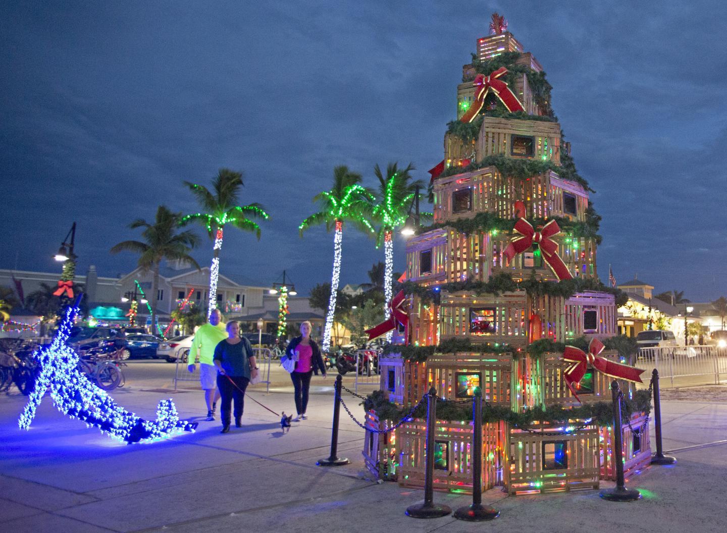 Lighting of the Key West Harbor Walk Event